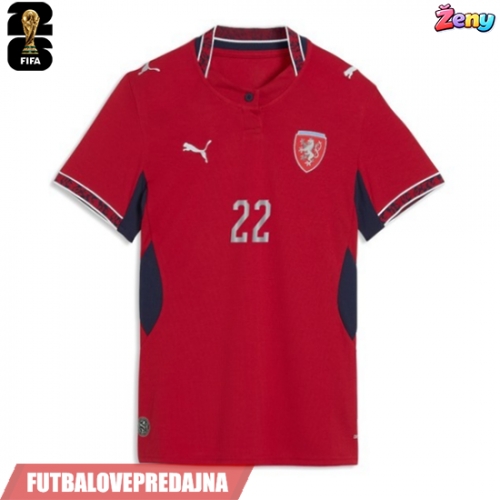 Lacne Ženy Futbalové dres Česká republika Tomas Soucek #22 MS 2026 Krátky Rukáv - Domáci